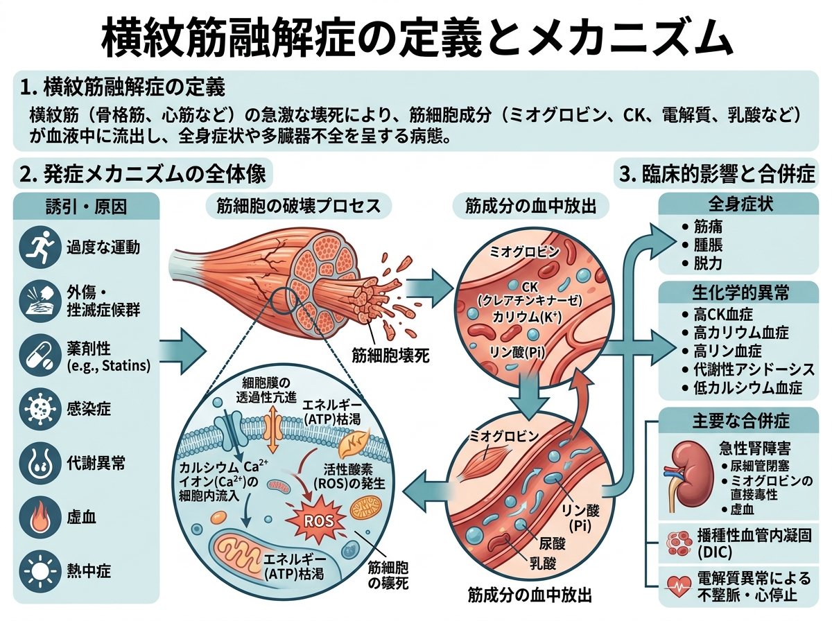 横紋筋融解症の定義とメカニズム