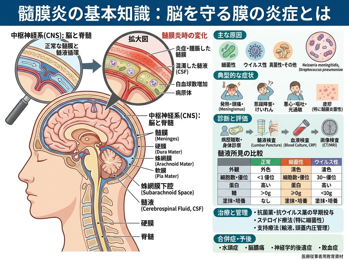 髄膜炎の基本知識：脳を守る膜の炎症とは